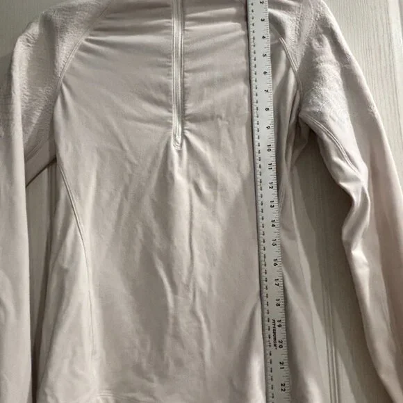 LULULEMON ATHLETICAEMBROIDERED DEFINE 1/4 ZIP PULLOVER JACKET SIZE 4